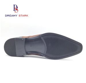 <b>Men</b> Genuine <b>Leather</b> Oxford Dress Shoes Pigskin Lining Massage Insole Breathable Hand-Painted Rubber Sole Wedding Office & Career - Product Image 4