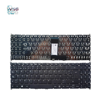 SZ-Wisbuild Keyboard Spanyol LED Backlit Plastik Hitam Ukuran Penuh Baru untuk Aspire 5 A515-54/A515-54G/A515-52/A515-52G/A515-53