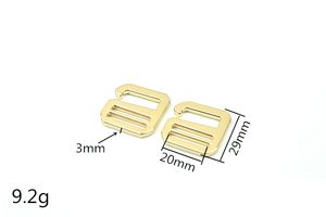 20mm 荷物用金具 Gフック 亜鉛合金 6字型バックル 9字型フックバックル 調整バックル 内径2cm - Product Image 3