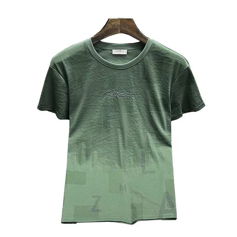 High quality wholesale mens clothing custom t-shirt printing custom logo Short sleeve t shirt men