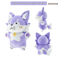 Peluche de chien de dessin animé personnalisée en usine, motif, couleur et logo personnalisés, peluches Husky rembourrées pour cadeau promotionnel