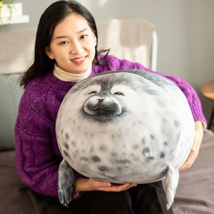 Peluche Lion de Mer Mignon et Doux, Rembourrée en PP, Idéale pour Fêtes et Anniversaires – Nouveauté Tendance : Oreiller en Forme de Phoque d'Osaka - Product Image 3