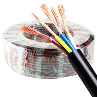 Kabel Daya Fleksibel PVC RVV dengan Kustomisasi 2 3 4 5 Core 2.5mm2 4mm2 6mm2 10mm2 16mm2