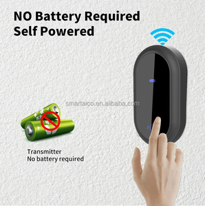 Sonnette de porte <span class=keywords><strong>longue</strong></span> <span class=keywords><strong>portée</strong></span> 1000ft 4 niveaux de volume 38 carillons Sonnette <span class=keywords><strong>sans</strong></span> <span class=keywords><strong>fil</strong></span> auto-alimentée - Product Image 4