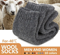 KT-T250228 hommes hiver épais chaussettes laine cachemire thermique mi-mollet chaud doux bonneterie couleur unie longue mi-mollet chaud chaussettes hommes