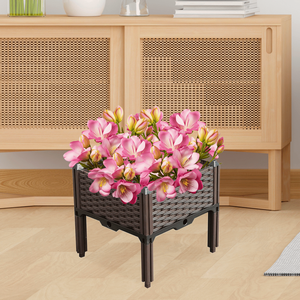 Jardinière surélevée DB 40 cm carrée, légère, en plastique, pour la plantation de légumes, d'herbes et de fleurs en extérieur - Product Image 5