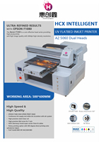 Impresora UV Plana Manual A2 5060 4060 con Dos Cabezales de Impresión XP600 para Cuero, Flex y Todos los Materiales