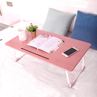 Table De Lit pliante en bambou, Table Pliable en bois pour ordinateur portable, petit bureau d'ordinateur, Table Pliable Petite De Lit
