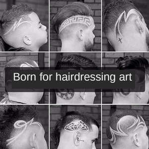 Máquina de Cortar Cabello Eléctrica Profesional Vintage T9 para Hombre, Cuchillas de Acero Inoxidable, Longitudes Ajustables, Recargable por USB, para Exteriores y Hoteles - Product Image 4