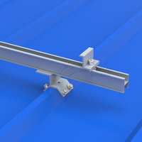 Support de montage en aluminium pour système de fixation de panneaux solaires sur toit en acier ondulé