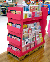 Drehbarer Kalender Postkarte Broschüre Display Rack Karton Gruß karte Display Drehbarer Rack Stand