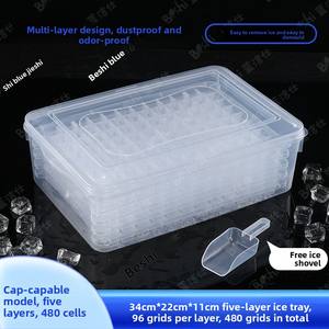 Moule à glaçons réutilisable en silicone de qualité alimentaire, grande capacité, portable, pour usage domestique et commercial, Changju modèle 2 - Product Image 4