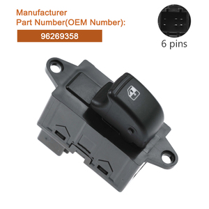 Phụ Tùng Xe Hơi Phía Trước Ngay Màu Đen Cửa Sổ Điều Chỉnh Chuyển Đổi 96269358 96190777 Cho Daewoo <span class=keywords><strong>Nubira</strong></span> 1997-2003 - Product Image 2