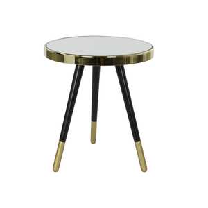 <b>SIDE</b> <b>TABLE</b> STEEL <b>MIRROR</b> 42.5X42.5X48 GOLD - Product Image 2