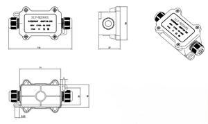 Bande lumineuse LED, boîte de jonction étanche IP68, projecteur extérieur, éclairage paysager de <span class=keywords><strong>jardin</strong></span>, éclairage sous-marin, éclairage commercial à haut rendement - Product Image 2