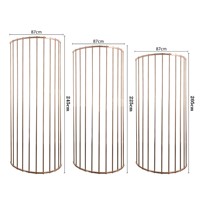 Nouvelle Arche de Mariage Métallique avec Support de Fond, Finition Électroplaquée, Taille Compacte, Design Ondulé pour Décoration de Scène Courbée