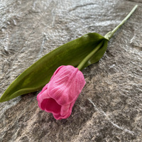 Bouquet de tulipes artificielles en PU au toucher réel, 36 cm, bouquet de fleurs artificielles modernes pour la décoration de mariage, de la maison et des tables