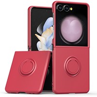 Casing pelindung ponsel Samsung Galaxy Z Flip 7, casing dengan pengisap magnetis cincin terintegrasi, casing pelindung tahan jatuh untuk Samsung Galaxy Z Flip 7
