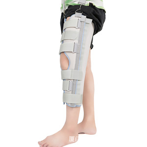 Benli <b>Knee</b> And Lower Limb <b>Brace</b> Gray White Breathable <b>Support</b> Unisex Health Massage - Product Image 1