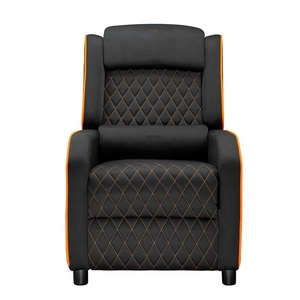 Vente en gros, canapé <span class=keywords><strong>inclinable</strong></span> ergonomique en <span class=keywords><strong>cuir</strong></span> de qualité supérieure en tissu gris Ranger, <span class=keywords><strong>fauteuil</strong></span> avec soutien lombaire, canapé de jeu avec repose-pieds - Product Image 4