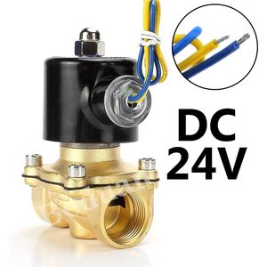 Vanne solénoïde électrique en laiton Beduan 1/2 pouce 24V normalement fermée pour eau, air, gaz, carburant, huile - Product Image 2