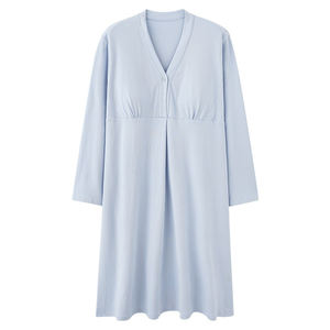 Venta al por mayor de vestido de manga larga para mujeres embarazadas de uso especial para la entrega, con un cojín en el pecho <span class=keywords><strong>lactancia</strong></span> pijamas de entrega - Product Image 3