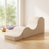 Fauteuil de yoga pliable portable en mousse souple pour la méditation au sol, les étirements, les exercices de fitness et la relaxation à domicile