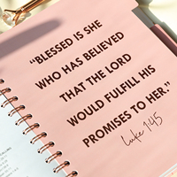 Carnet de Manifestation, d'Affirmation, de Gratitude et de Prière Chrétien Personnalisé en Gros avec Impression Spirale, Organiseur de Bible et Agenda pour Femme