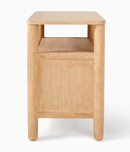 Mesita de Noche de Madera Maciza para Dormitorio y Sala de Estar Du's con Elegante Diseño de Cajonera - Product Image 4