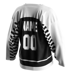 Camiseta Deportiva de Manga Larga con Cuello en V para Hombre, Talla Grande, Uniforme de Equipo, Jersey de Hockey Europeo Económico - Product Image 2