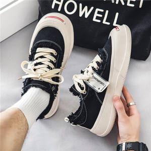 Zapatillas de lona con punta abierta estilo especial para hombre, para verano, con suela gruesa, adecuadas para parejas, estilo casual, zapatos de moda. - Product Image 3