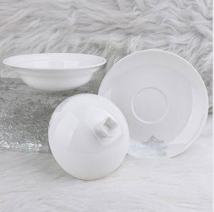 Vaisselle en porcelaine chinoise néoclassique, bol en céramique, assiette à salade et plat à apéritif pour la table familiale - Product Image 4