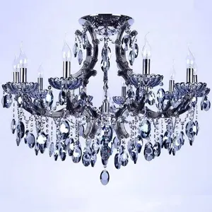 Dinning Room Cristal chandelier Luxury Ceiling Lamp Classic Glass Maria Theresa Chandelier Asfour Blue Crystal Lighting Cozee