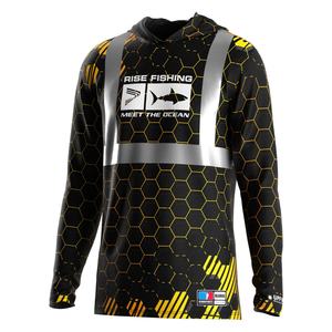 Sweat-shirt réfléchissant pour la pêche de nuit pour hommes, manches longues, UPF 50+, séchage rapide, pour les pêcheurs passionnés - Product Image 1