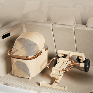 أزياء عالية خفيفة الوزن قابلة للطي الكلب القط عربة روز الذهب الحيوانات الأليفة أكسفورد حقيبة عالية القيمة اللون فصل حقيبة عبر الحدود - Product Image 4