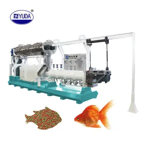 2.5T/H aquatic aquaculture floating and sinking fish feed processing machine extruder equipment plant line