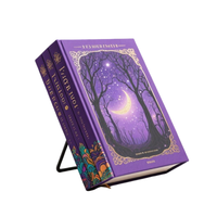 Impression histoire romans personnalisé violet couverture rigide Journal Journal avec boîte-cadeau livre d'édition