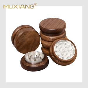 Muxiang Wood Metal Smoking Grinder Double Layer Durable For Herb Grinding - Product Image 5