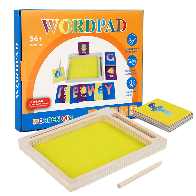 TS Wooden DIY Drawing Toys Set Sand Table Practice Writing Painting Toy MontessoriEarly Educational Toys For kids