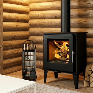 Stufa <span class=keywords><strong>a</strong></span> <span class=keywords><strong>Legna</strong></span> Idronica Moderna <span class=keywords><strong>a</strong></span> Doppia Parete in Acciaio con Fiamma Reale per Riscaldamento Domestico - Product Image 1