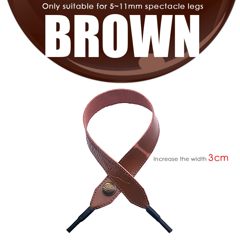 Marrón-1,18 pulgadas/3 cm de ancho