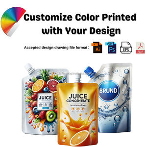 500ML 1L 5L Stand Up Spout Pouch with Screw Cap Reusable Water Bag BPA-Free <b>Plastic</b> <b>Packaging</b> for Drinking Water Juice Storage - Product Image 5