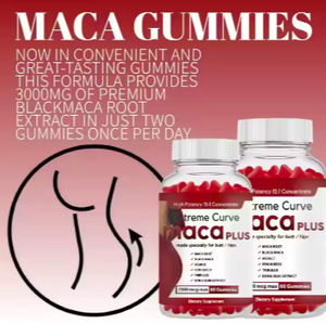 Maca đen cộng với Gummies cho mông lớn đường cong cực đen Maca gốc để tăng cường sức sống ở nam giới và phụ nữ mông tăng cường - Product Image 3