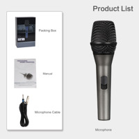 Microphone portatif dynamique professionnel MIM-GL-8.0S pour microphone filaire dynamique de studio d'ordinateur