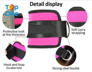 Top One ajustable entrenamiento gimnasio pie soporte cinturón ejercicio Fitness tobillo correas para máquinas de Cable - Product Image 2