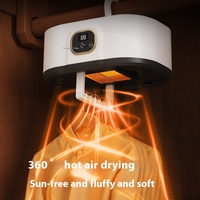 Sèche-linge électrique pliable avec télécommande, sèche-linge multifonctionnel, sèche-linge portable de voyage, sèche-linge chaud avec minuterie pour la maison