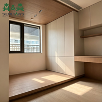 SLS Moderne Holz-Tatami-Aufbewahrungsmöbel mit Maßgefertigten Kleiderschränken und Langlebigem Design für Schlafzimmer