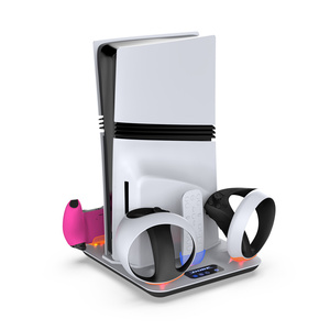 Ventilateur de refroidissement multifonction DOBE pour PS5, chargeur de manette, station de charge <span class=keywords><strong>VR</strong></span>, support vertical pour PS5/<span class=keywords><strong>Slim</strong></span>/Pro, accessoires de jeu - Product Image 6