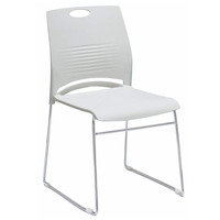 Chaise de conférence en acier massif, design moderne et minimaliste, empilable, avec dossier et accoudoirs, pour salles de conférence, bureaux, tabourets de formation