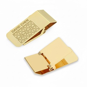 Fermasoldi Personalizzato in Acciaio Inossidabile con Logo, Disponibile in Oro o Argento - Product Image 1